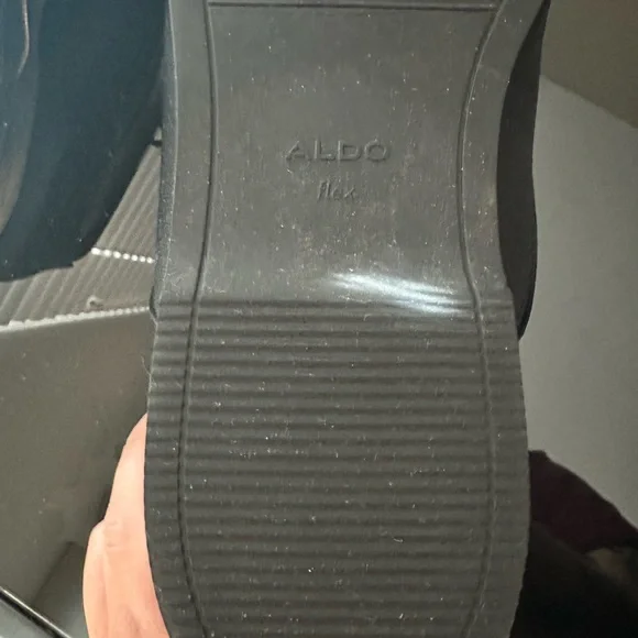 Aldo Black Shoes Size 12 Men’s Oxford Used - Picture 7 of 8